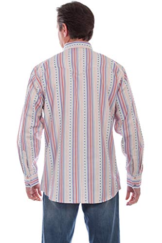 Scully Men's Red Cotton Election L/S Tuxedo Shirt S2