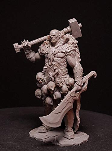 Figura de Resina Orc Anciano 1/24 75mm sin pintar miniatura 1
