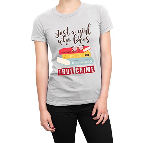 T-shirt Just a Girl Who Loves True Crime cadeau parfait pour enquêtrice