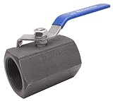 2' Carbon Steel Standard Port Ball Valve, NACE, RPTFE, 2,000PSI, Hex Bar stock, FxF NPT