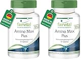 fairvital Amino Max Plus, 90 Tabletten, Aminosäuren Komplex, HOCHDOSIERT, enthält 8 essentielle Aminosäuren, VEGAN (Packung mit 2)