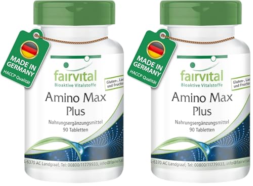 Acides aminés essentiels contre la fatigue musculaire Fairvital Amino Max Plus vegan