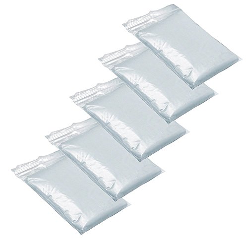 Preisvergleich Produktbild SupplyEU Regen-Poncho mit Kapuze, wasserdicht, Notfall, wiederverwendbar, Einweg, leicht, für Festivals, Freizeitparks, Camping und mehr, Transparent, 5 Stück