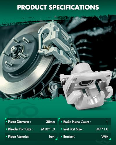 Image of SCITOO 19B3193 Rear Left Disc Brake Caliper Assembly w /Bracket For Toyota For RAV4 2006-2012