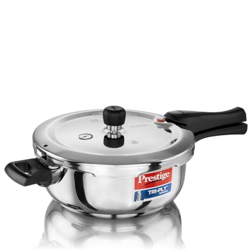 Prestige 3.5 Litre Triply Svachh Outerlid Pressure Cooker|Deep li...