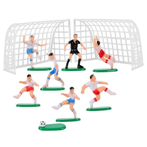 PartyKindom 1 Juego Decoración Del Equipo De Fútbol Decorado Chico Toppers De Pastel De Fútbol Comestible Adorable Adorno De Pastel Accesorios Creativos Para Pasteles Fiesta Tema El Plastico