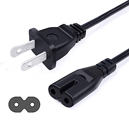 UL 2 Prong Power Cord for HP Officejet 250 200 3830 5255 5258 4630 4650 4655 5740 6700 6962 6970 4500 6960 8035 9025 7720 6230 8625 8702 9010 Printer AC Power Cord Cable Replacement