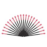 Shintop Disposable Silicone Eyelash Mascara Applicator Wands Cosmetic Makeup Tools (Tip Ball-Shape)