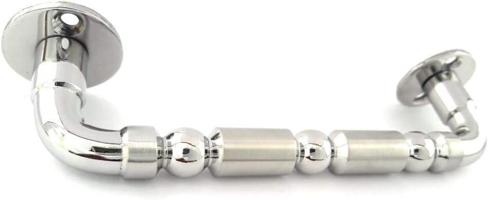 ssiskcon 14mm x 6 inch Stainless Steel Door Pull Handle Solid Satin Mirror Finish - Pack of 1