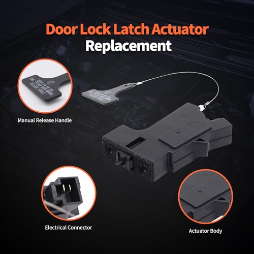 Image of HiSport 81590-2T000 Fuel Door Lock Actuator Compatible with Hyundai Kia | Sonata 2015-2019, Optima 2011-2020