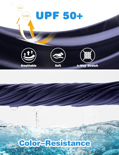 Image of FitsT4 Sports Girls Swim Skirts with Pocket UPF 50+ Swimming Bottom Kids Bathing Skort for Surfing Beach Volleyball