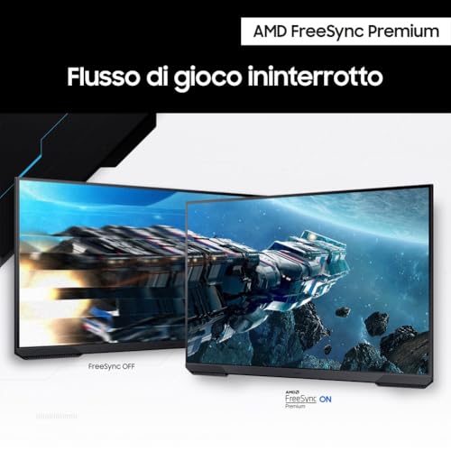 Monitor Gaming Odyssey G5 (S32CG510EU), Flat, 32'', 2560x1440 (QHD), HDR10, VA, 165Hz, 1ms (MPRT), AMD FreeSync Premium, HDMI, DP - Monitor - Immagine 6