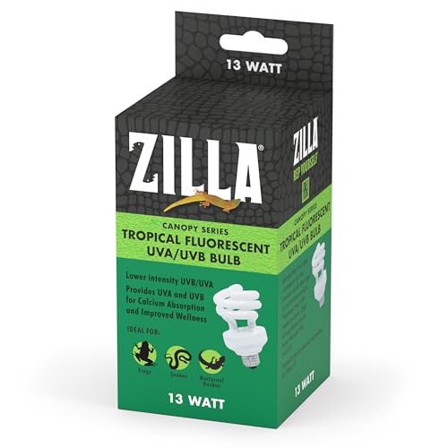 Ampoule fluorescente UVB UVA 13W Zilla à spectre complet pour la synthèse du calcium