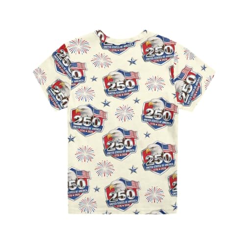 Image of Kids Graphic T-Shirt Boys Girls Novelty Tees Top Short Sleeve Shirts Summer Blouses 3-16