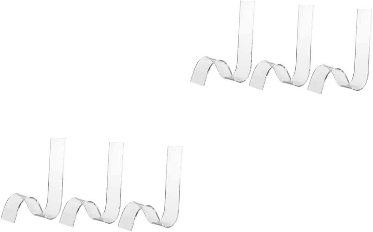 SOLUSTRE 2sets Shoe Display Stands High Heels Racks S-Design Stand for Men Women Shoes for Retail Display 3pcs*2
