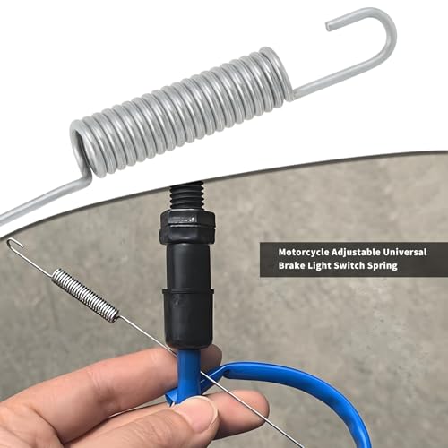ECSiNG 4 Stück Motorrad-Bremslichtschalter-Federlänge 13,8 cm Drahtdurchmesser 0,9 Mm Passend für die Meisten Motorräder Bremslicht-Einrückfeder