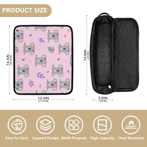 Bolso de viaje resistente al calor para herramientas de cabello miniatura 4