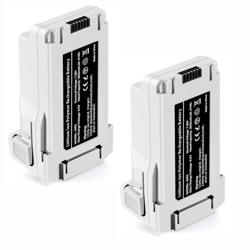 Ypallith Mini 3 Series Batterie 2 pièces 7.38V 3850mAh Batterie de vol Intelligente (51 Minutes d'autonomie maximale) Entièrement Compatible avec Les Drones DJI Mini 4 Pro/3 Pro/3