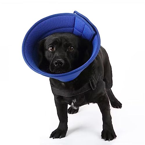 ASOCEA Dogs Recovery Collar Pet Adjustable Surgery Cone Puppy Breathable Mesh Cover E-Collar for Small and Medium Dogs Anti-Biting Lick Wound Healing Grooming Medication