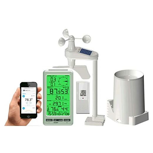Ambient Weather WS-50 Smart Weather Station - Compatible with Alexa & Google Assistant