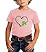 St Patrick Day Shirt Kid-Irish Girl St Patty Short Sleeve Toddler Boy Heart Shamrock Tee Tops