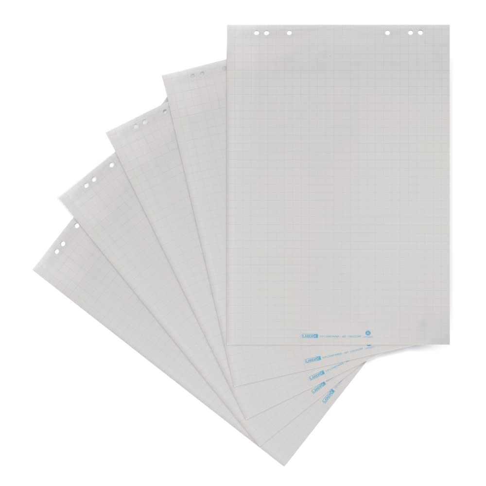 Landre recycling Flipchart-Papier, kariert & Schneider Maxx 290 Marker