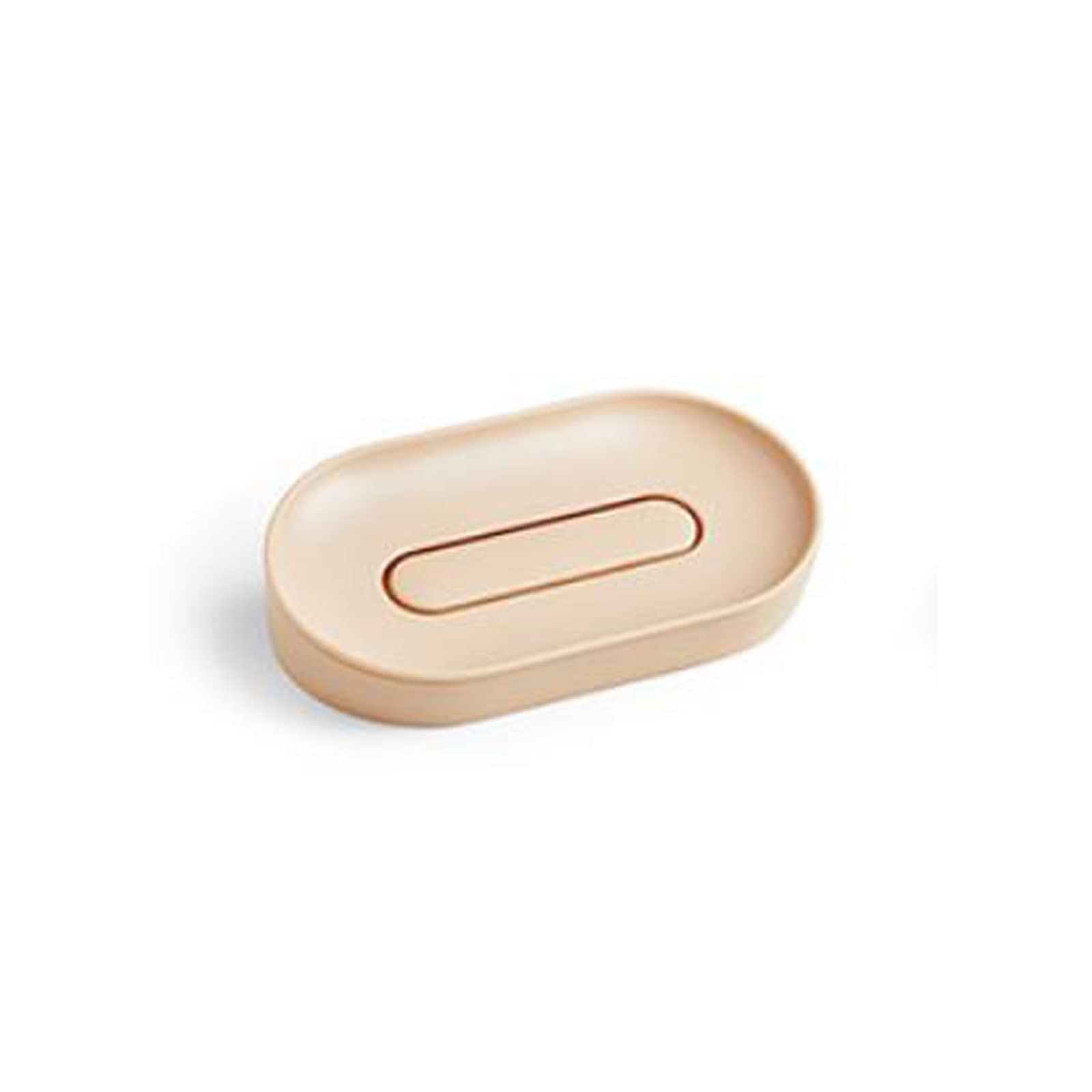 JINGYAN Soap Dishes Wall-mounted Soap Dish Suction Wall Holder Non-perforated Tray(Pink)
