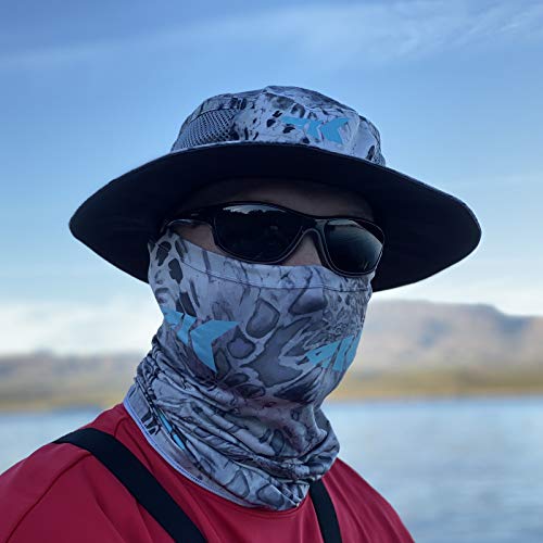 KastKing Sol Armis Neck Gaiter - UPF 50 Face Mask - UV Sun Protection Gaiter Sun Mask for Men & Women, Face Shield for Fishing, Hiking, Kayaking Mask, Prym1 Camo