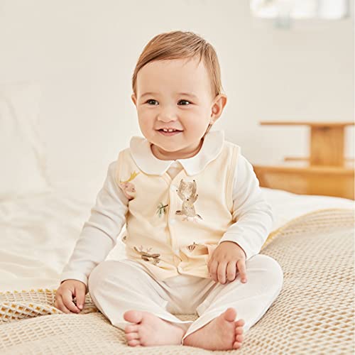 pureborn Baby Toddler Girls Boys Vest Soft Waistcoat Sleeveless Jacket Lightweight Vests 0-6 Years2