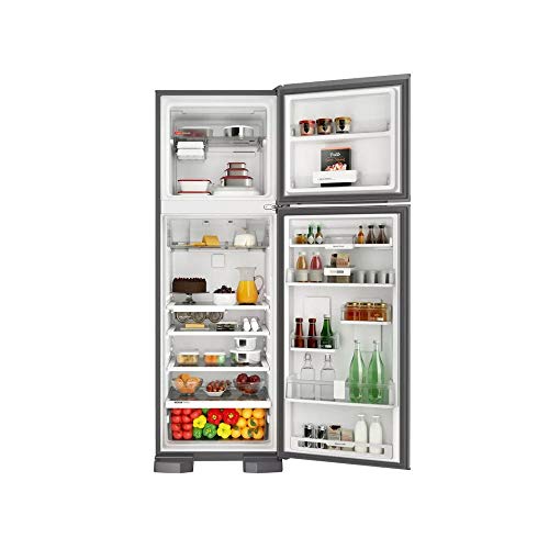 Geladeira Brastemp Frost Free Duplex 400 litros cor Inox com Espaço Adapt 220V