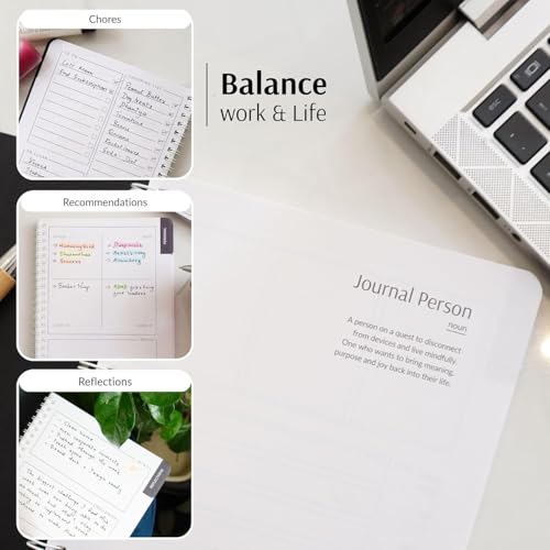 Image of Flow | Undated Monthly Planner | A5 | 96 Pages | Daily Planner Pages, To-do lists, Meeting Notes, Habit Tracker | Productivity Planner for Work & Life Pack of 2