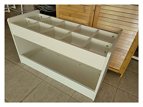 Support de rangement en bois pour tapis de yoga et rouleaux en mousse robustes