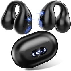 ワイヤレスイヤホン 骨伝導イヤホン イヤホン bluetooth 空気伝導イヤホン 耳を塞がないイヤホン