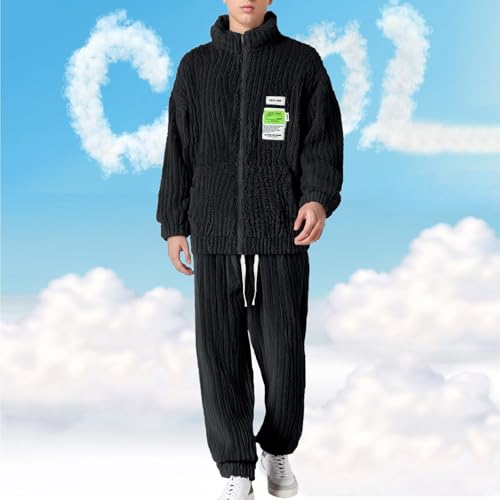 Ensemble pyjama polaire chaud et doux vêtements de nuit - 2
