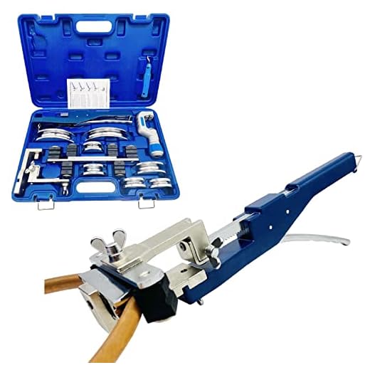 IBOSAD Reverse HVAC Refrigeration Ratchet Manual Copper Tube Bender & Pipe cutter Copper Tubing Set with Bending 3/4'', 7/8'', 3/4'', 1/2'', 5/8'', 1/4'' 5/16''