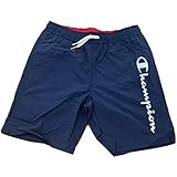 Champion Jungen Legacy Beachshorts-AC Logo Badehose, Marineblau, 15-16 Jahre