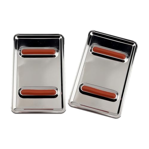 MOLUCKFU 2 Pezzi Tappetino Resistente al Calore per Ferro da Stiro in Acciaio Inossidabile Poggiaferro Antiscottatura e Isolante per Protezione Tavoli e Superfici Mat Portatile per Viaggi e