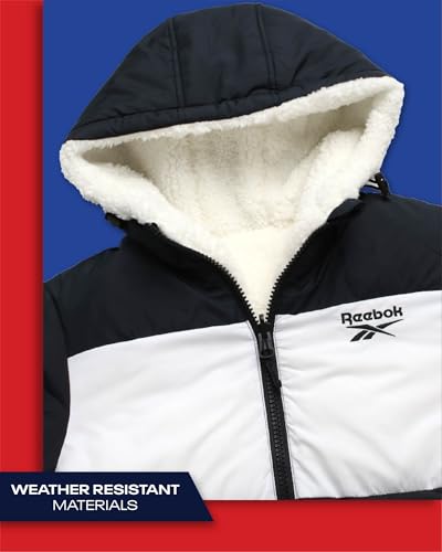 Reebok Women's Winter Jacket - Reversible Quilted Puffer Coat with Sherpa Fleece Lining - Reversible Jacket for Women (S-XL)4