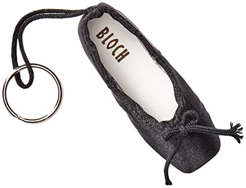 Bloch Dance Mini Pointe Shoe Keyring Accessory, black, one