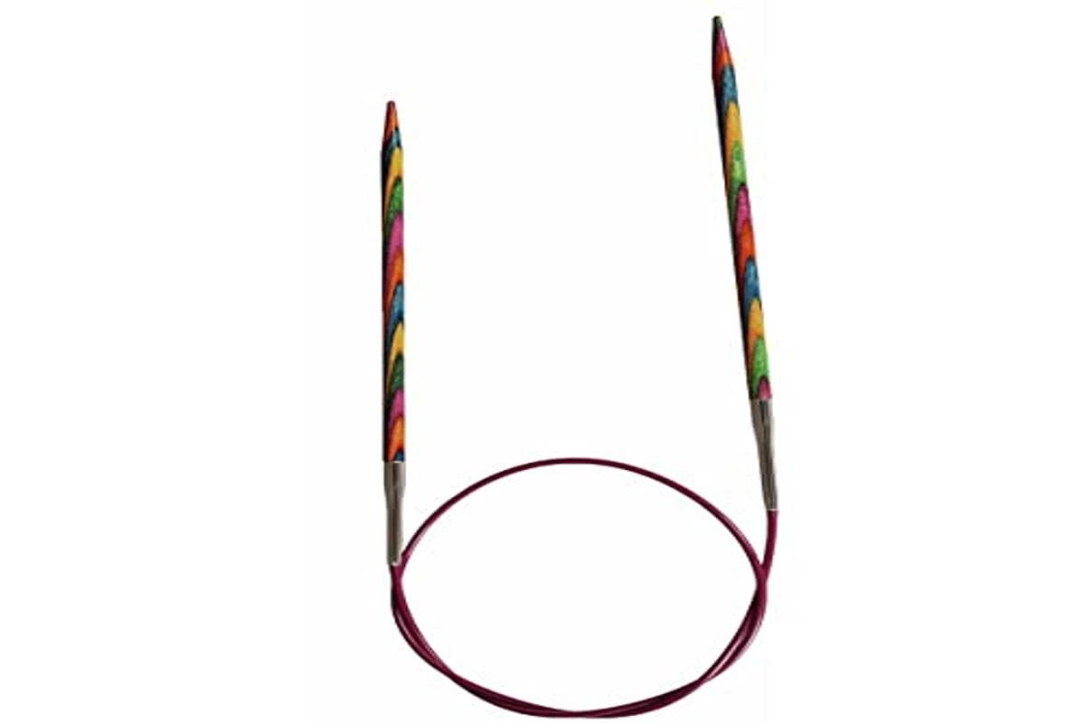 KnitPro 80 cm x 4.5 mm Symfonie Fixed Circular Needles, Multi-Color
