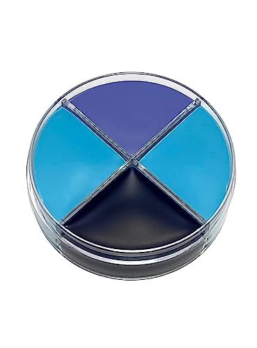 Professionelle Theater-Schminke - Ocean Blue - Make-Up Set Creme Schminkdose 3 Farben - Halloween Karneval Motto-Party