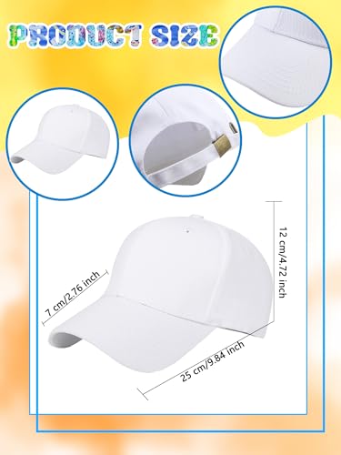 12 Pcs Kids Baseball Caps Cotton Baseball Hats Adjustable Blank Baseball Hat Plain Summer Ball Cap for Child Boys Girls2