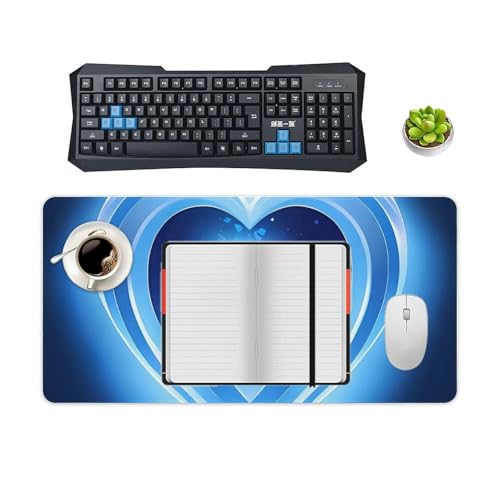 Alfombrilla para mouse Gaming Blue Heart grande 30x60 cm miniatura 4