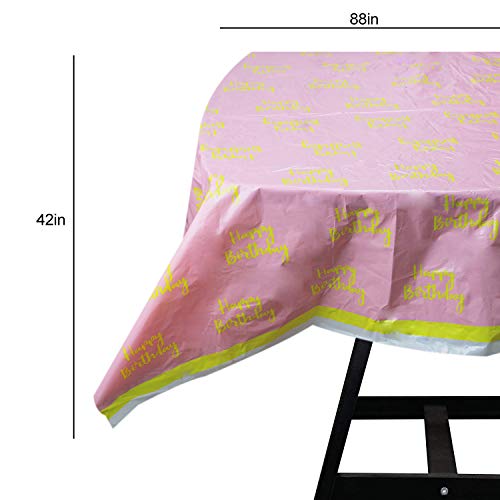 Servizio da Tavola Feste di Compleanno a Tema Rosa...