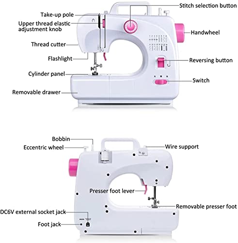 Machine à coudre mini XMING avec kit d'accessoires portable débutant - 7