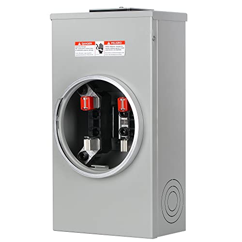 200 Amp Single Phase, 3 Wire, 4 Jaw, 600 Volt Maximum 10,000 Air Socket #TOP1