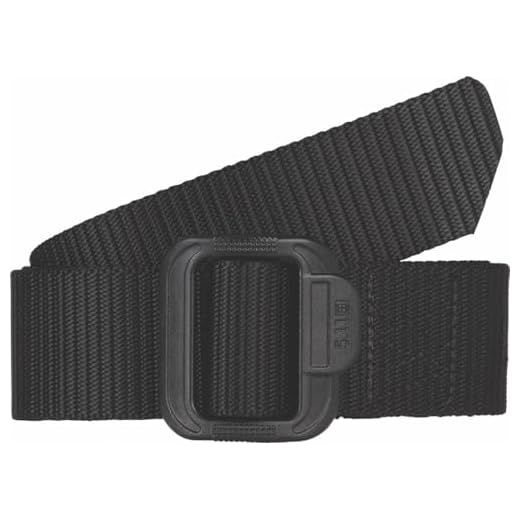 5.11 TDU Tactical Belt, Non-Metal, 1.5-inch, Black, Style 59551, Large