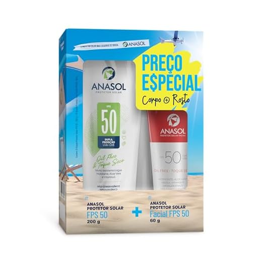 Anasol Conjunto Fps 50 Facial 60G + Fps 50 Corpo 200G