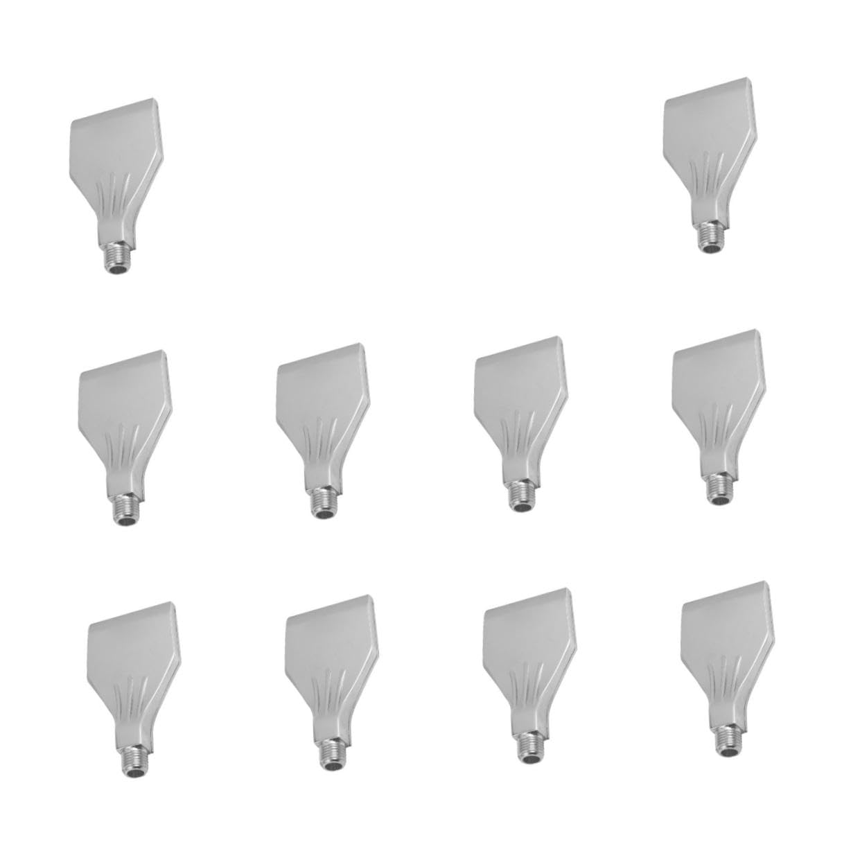 PartyKindom 10pezzi Ugello Per Compressore Con Connessione Accessorio Per Macchine Di Asciugatura Ugello Piatto Per Soffiaggio Aria Per Distribuzione Uniforme