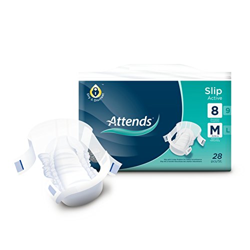 Attends Slip Active 8M, Einmalslip, bei starker Inkontinenz, Größe M, 28 St